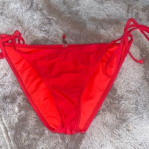 Red string bikini bottom